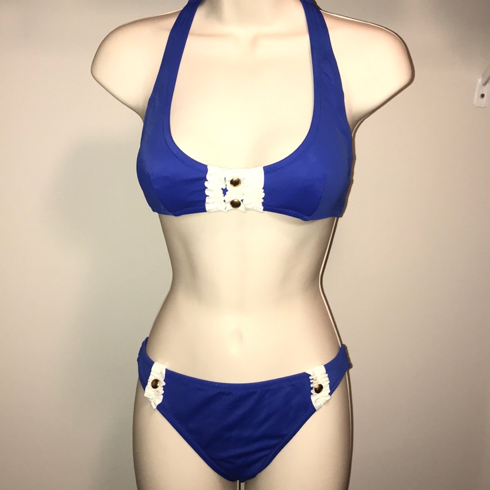 NWOT Victoria’s Secret Blue Sporty Bikini Medium